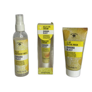 Bolero Beverly Hills Banana Blast Jelly Mist Eye Cream Clay Mask Skincare Set